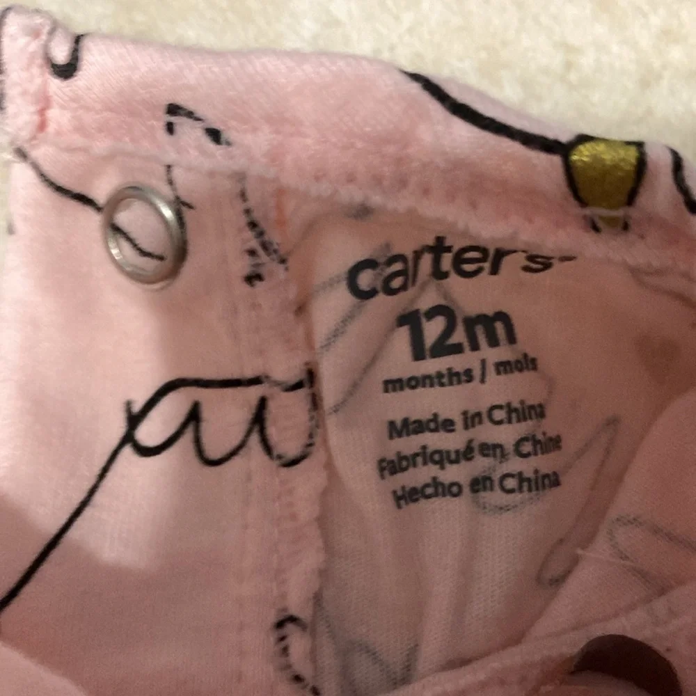 Carters 12 months pink unicorn dress